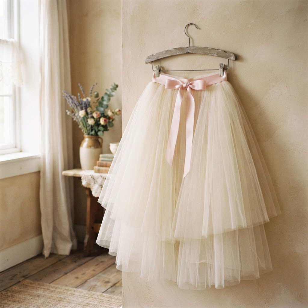 Cloud Tulle Skirt