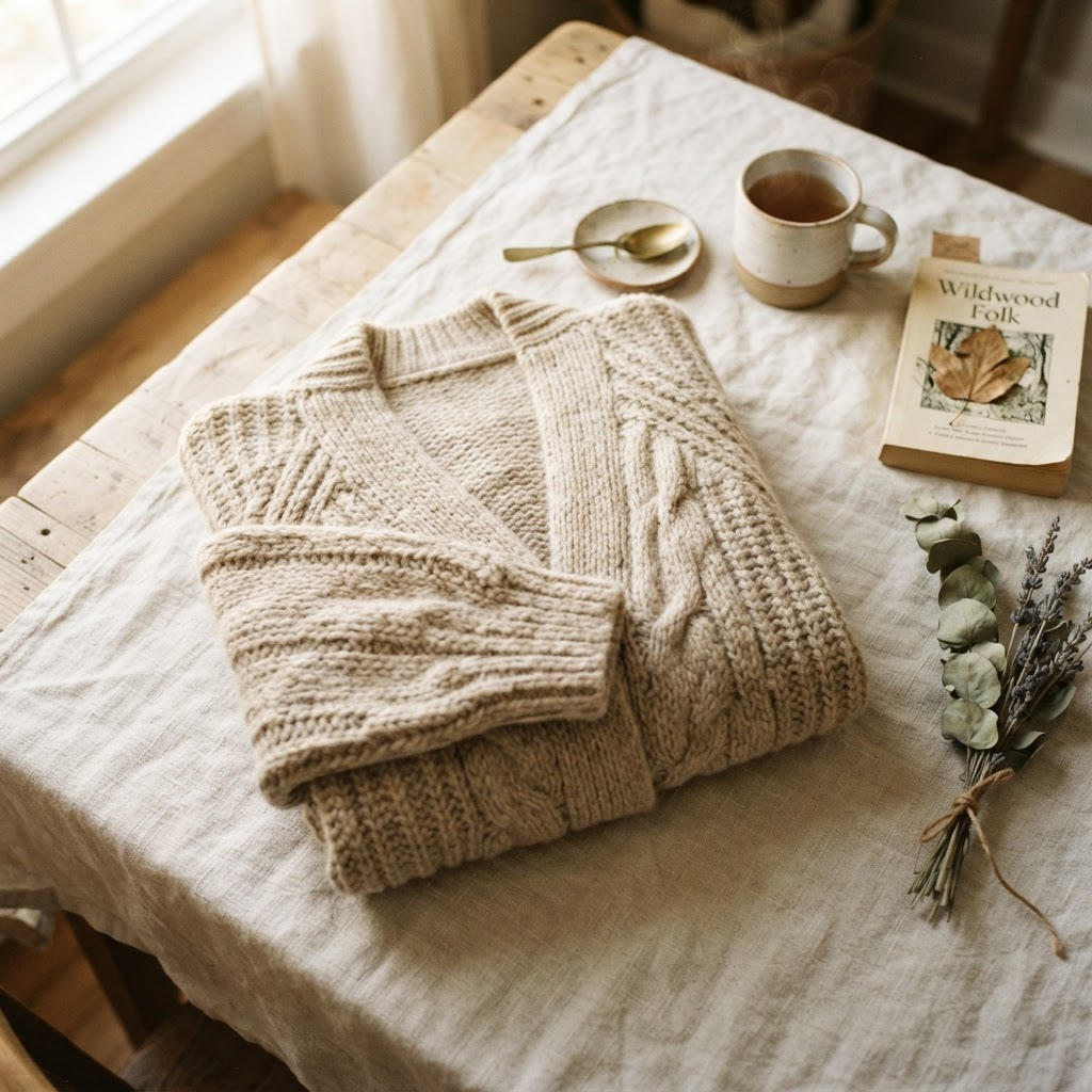 Oatmeal Chunky Cardigan